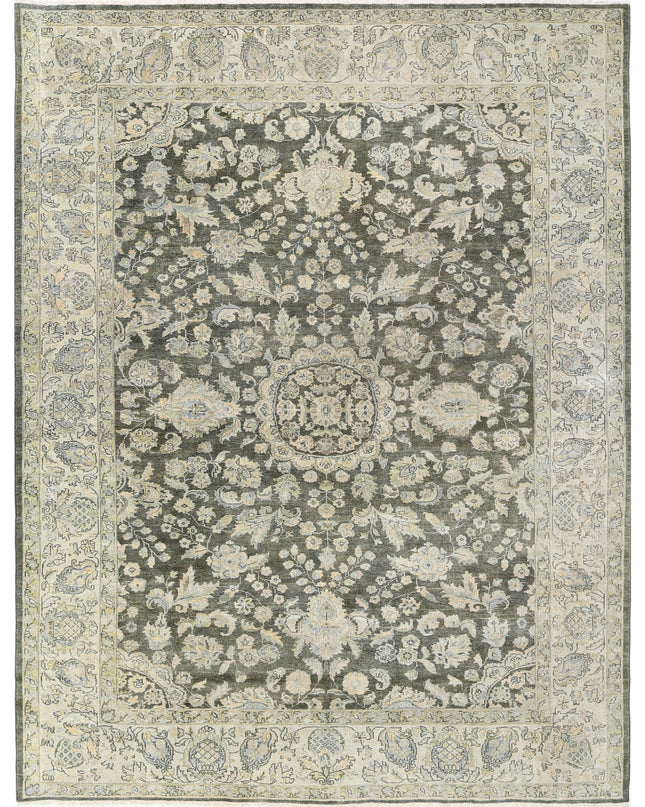 Ziegler 8' 0" X 11' 5" Hand Knotted Wool Rug 8' 0" X 11' 5" (244 X 348) / Green / Wool