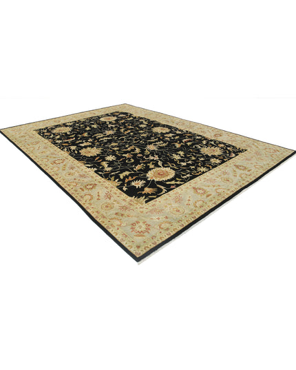 Ziegler 8' 8" X 11' 9" Hand Knotted Wool Rug 8' 8" X 11' 9" (264 X 358) / Black / Wool