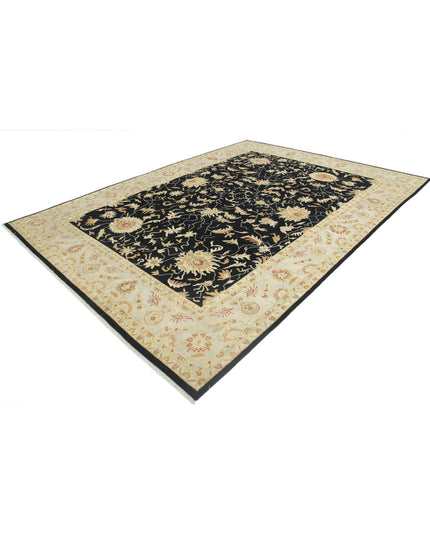 Ziegler 8' 8" X 11' 9" Hand Knotted Wool Rug 8' 8" X 11' 9" (264 X 358) / Black / Wool
