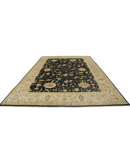 Ziegler 8' 8" X 11' 9" Hand Knotted Wool Rug 8' 8" X 11' 9" (264 X 358) / Black / Wool