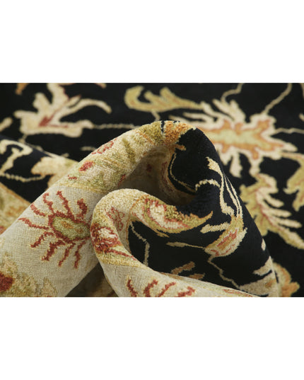Ziegler 8' 8" X 11' 9" Hand Knotted Wool Rug 8' 8" X 11' 9" (264 X 358) / Black / Wool