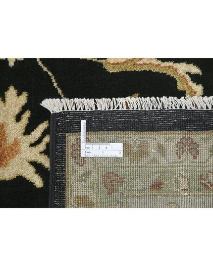 Ziegler 8' 8" X 11' 9" Hand Knotted Wool Rug 8' 8" X 11' 9" (264 X 358) / Black / Wool