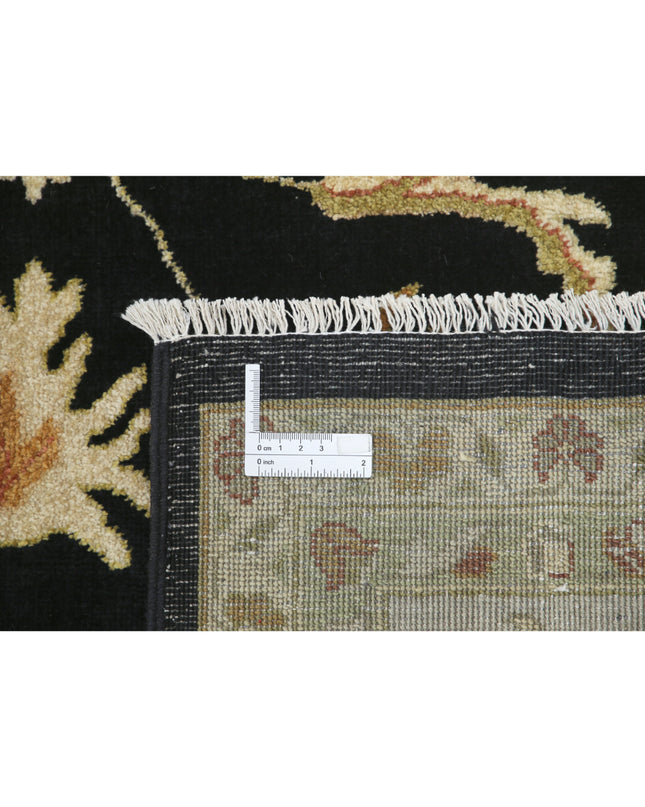Ziegler 8' 8" X 11' 9" Hand Knotted Wool Rug 8' 8" X 11' 9" (264 X 358) / Black / Wool