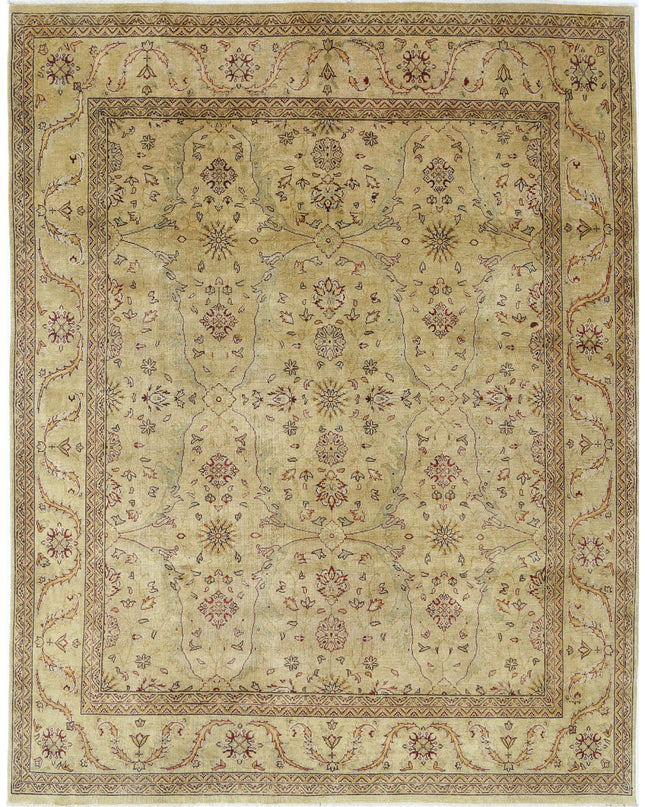 Ziegler 9' 0" X 11' 7" Hand Knotted Wool Rug 9' 0" X 11' 7" (274 X 353) / Ivory / Wool