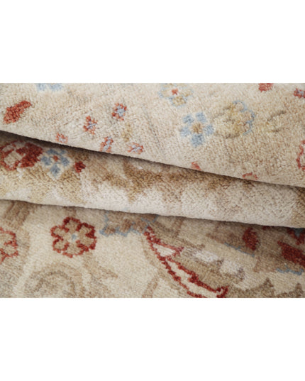 Ziegler 4' 1" X 6' 0" Hand Knotted Wool Rug 4' 1" X 6' 0" (124 X 183) / Ivory / Wool