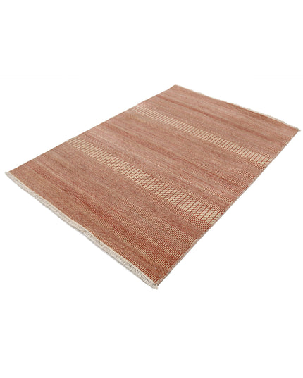 Ziegler 4' 1" X 5' 11" Hand Knotted Wool Rug 4' 1" X 5' 11" (124 X 180) / Rust / Wool