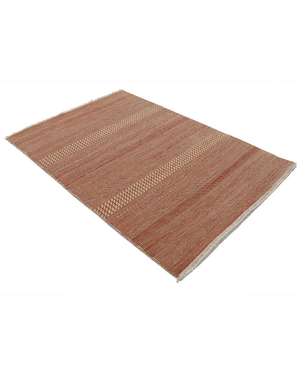Ziegler 4' 1" X 5' 11" Hand Knotted Wool Rug 4' 1" X 5' 11" (124 X 180) / Rust / Wool