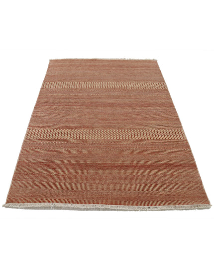 Ziegler 4' 1" X 5' 11" Hand Knotted Wool Rug 4' 1" X 5' 11" (124 X 180) / Rust / Wool