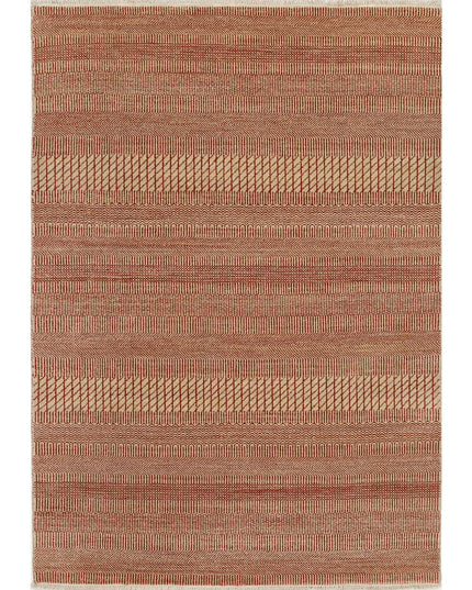 Ziegler 4' 1" X 5' 11" Hand Knotted Wool Rug 4' 1" X 5' 11" (124 X 180) / Rust / Wool