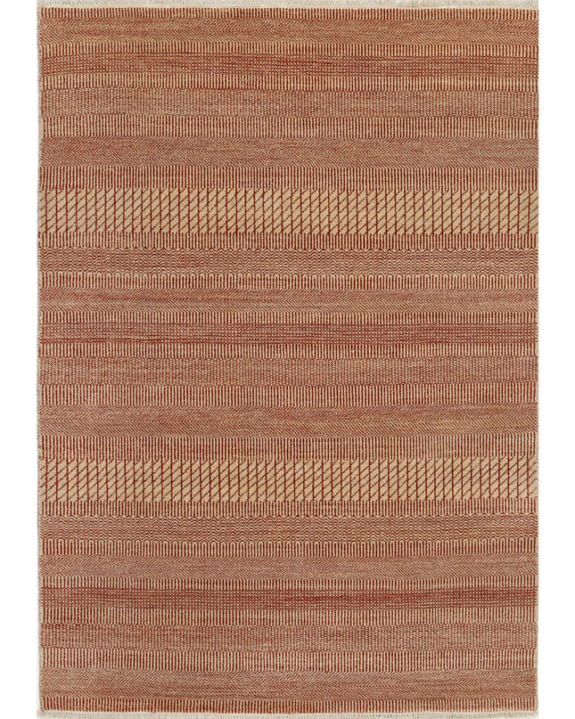 Ziegler 4' 1" X 5' 11" Hand Knotted Wool Rug 4' 1" X 5' 11" (124 X 180) / Rust / Wool