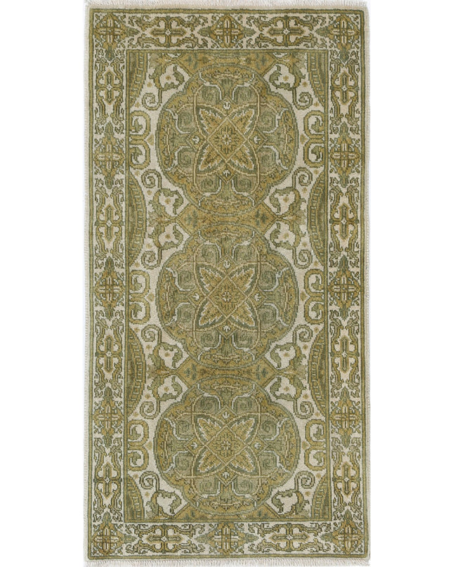 Ziegler 2' 0" X 3' 11" Hand Knotted Wool Rug 2' 0" X 3' 11" (61 X 119) / Beige / Wool