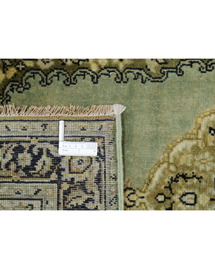 Ziegler 2' 7" X 11' 9" Hand Knotted Wool Rug 2' 7" X 11' 9" (79 X 358) / Green / Wool