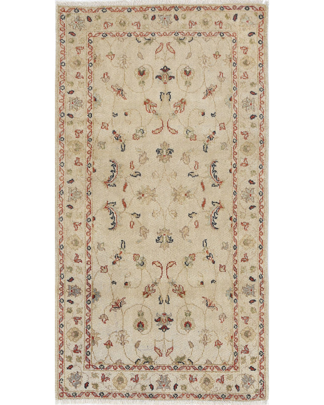 Ziegler 2' 3" X 4' 2" Hand Knotted Wool Rug 2' 3" X 4' 2" (69 X 127) / Beige / Wool