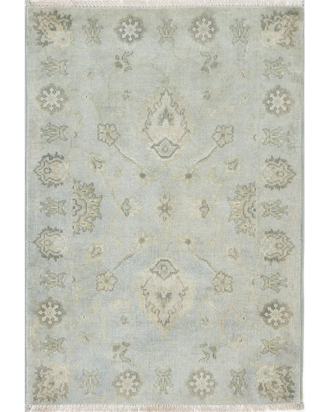 Ziegler 2' 0" X 2' 11" Hand Knotted Wool Rug 2' 0" X 2' 11" (61 X 89) / Blue / Wool