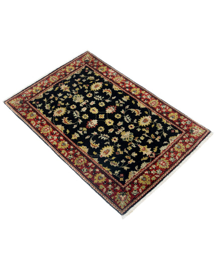 Ziegler 1' 11" X 2' 11" Hand Knotted Wool Rug 1' 11" X 2' 11" (59 X 89) / Black / Wool