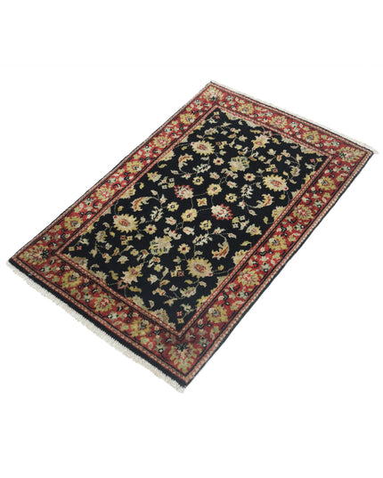 Ziegler 1' 11" X 2' 11" Hand Knotted Wool Rug 1' 11" X 2' 11" (59 X 89) / Black / Wool