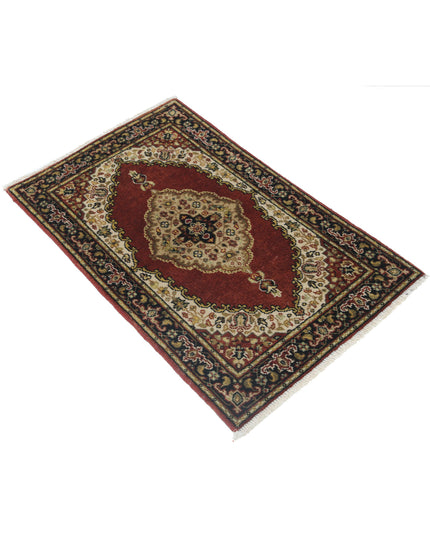 Ziegler 1' 11" X 3' 0" Hand Knotted Wool Rug 1' 11" X 3' 0" (59 X 91) / Red / Wool