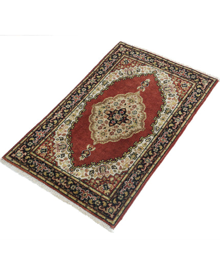 Ziegler 1' 11" X 3' 0" Hand Knotted Wool Rug 1' 11" X 3' 0" (59 X 91) / Red / Wool