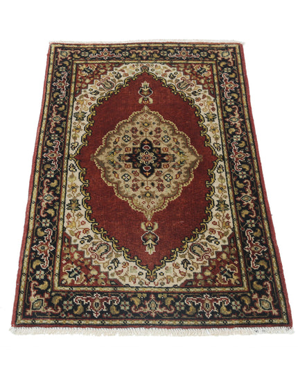 Ziegler 1' 11" X 3' 0" Hand Knotted Wool Rug 1' 11" X 3' 0" (59 X 91) / Red / Wool
