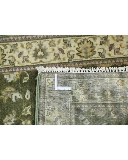 Ziegler 2' 0" X 2' 9" Hand Knotted Wool Rug 2' 0" X 2' 9" (61 X 84) / Green / Wool
