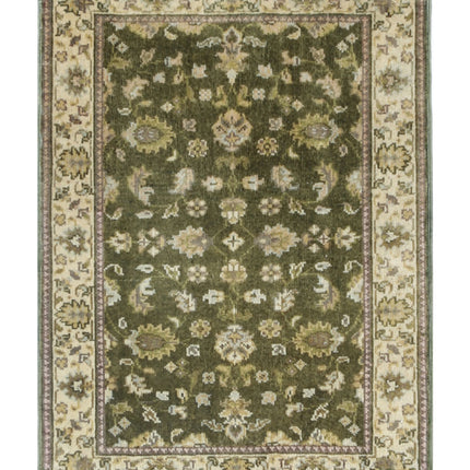Ziegler 2' 0" X 2' 9" Hand Knotted Wool Rug 2' 0" X 2' 9" (61 X 84) / Green / Wool