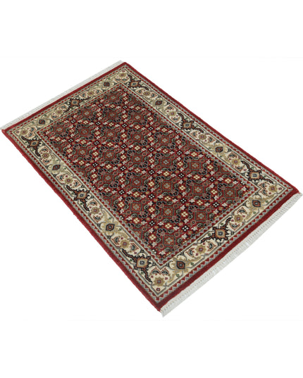 Ziegler 1' 11" X 3' 0" Hand Knotted Wool Rug 1' 11" X 3' 0" (59 X 91) / Red / Wool