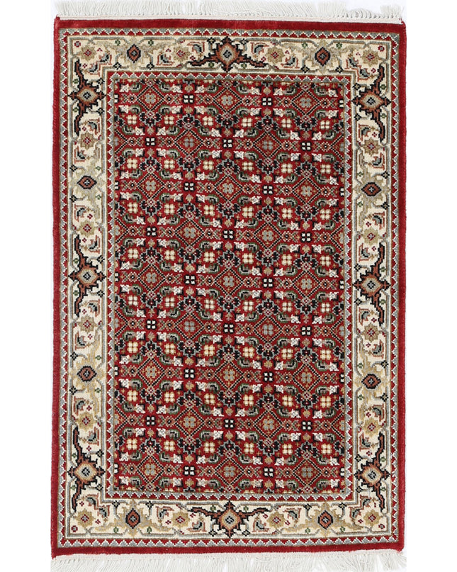 Ziegler 1' 11" X 3' 0" Hand Knotted Wool Rug 1' 11" X 3' 0" (59 X 91) / Red / Wool