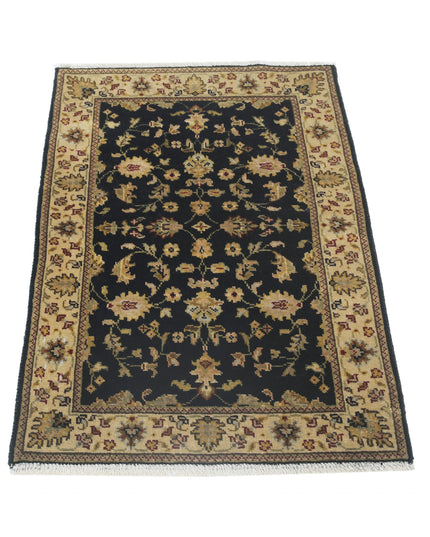 Ziegler 1' 11" X 2' 10" Hand Knotted Wool Rug 1' 11" X 2' 10" (59 X 86) / Black / Wool