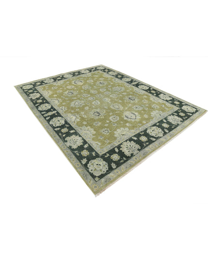 Ziegler 7' 8" X 9' 9" Hand Knotted Wool Rug 7' 8" X 9' 9" (234 X 297) / Green / Wool