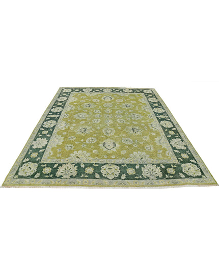 Ziegler 7' 8" X 9' 9" Hand Knotted Wool Rug 7' 8" X 9' 9" (234 X 297) / Green / Wool