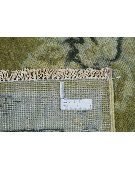 Ziegler 7' 8" X 9' 9" Hand Knotted Wool Rug 7' 8" X 9' 9" (234 X 297) / Green / Wool