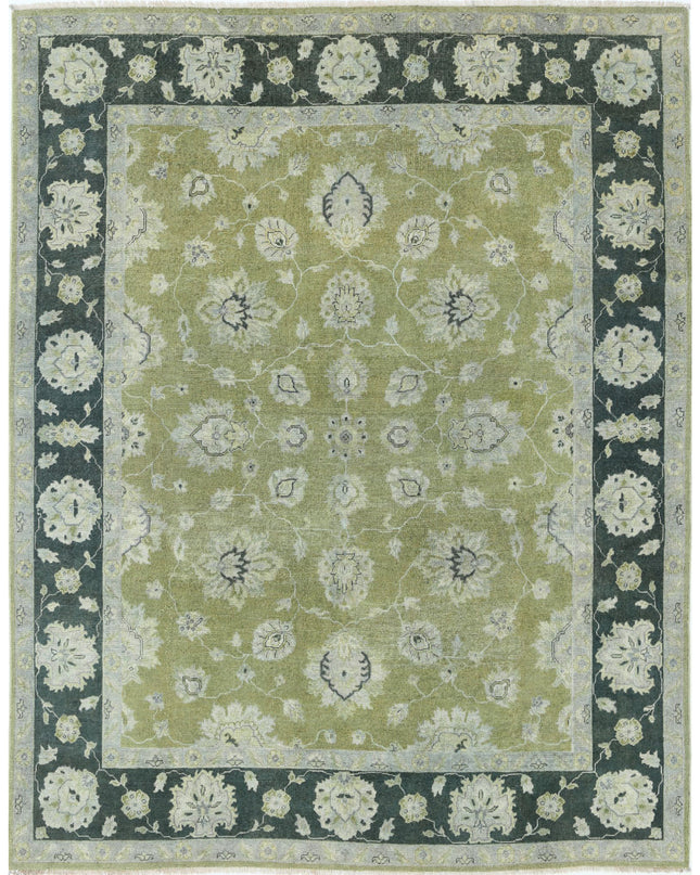 Ziegler 7' 8" X 9' 9" Hand Knotted Wool Rug 7' 8" X 9' 9" (234 X 297) / Green / Wool