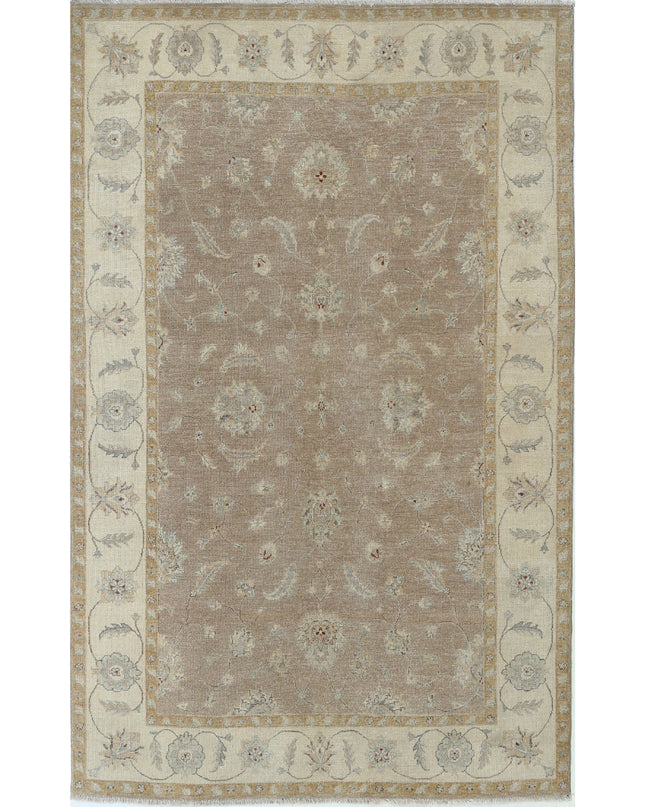 Ziegler 5' 1" X 8' 0" Hand Knotted Wool Rug 5' 1" X 8' 0" (155 X 244) / Lilac / Wool