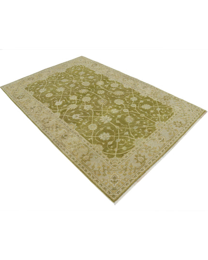 Ziegler 5' 1" X 7' 9" Hand Knotted Wool Rug 5' 1" X 7' 9" (155 X 236) / Green / Wool