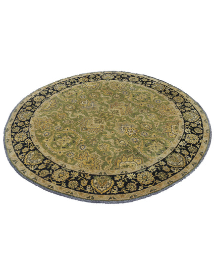 Ziegler 5' 9" X 5' 10" Hand Knotted Wool Rug 5' 9" X 5' 10" (175 X 178) / Green / Wool