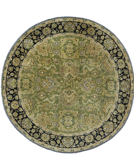 Ziegler 5' 9" X 5' 10" Hand Knotted Wool Rug 5' 9" X 5' 10" (175 X 178) / Green / Wool