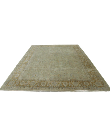 Ziegler 8' 10" X 11' 6" Hand Knotted Wool Rug 8' 10" X 11' 6" (269 X 351) / Green / Wool