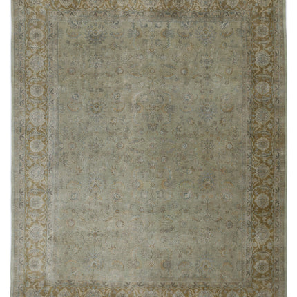 Ziegler 8' 10" X 11' 6" Hand Knotted Wool Rug 8' 10" X 11' 6" (269 X 351) / Green / Wool
