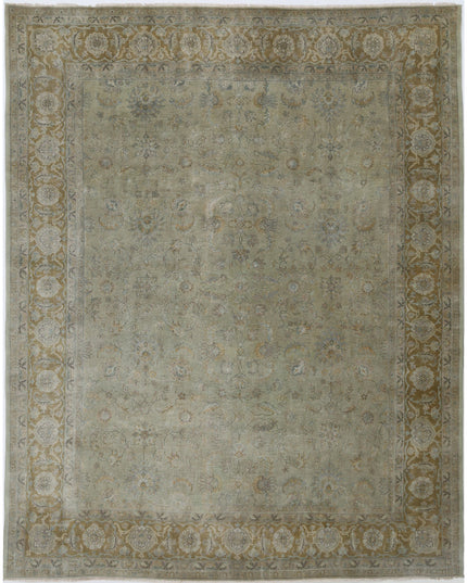 Ziegler 8' 10" X 11' 6" Hand Knotted Wool Rug 8' 10" X 11' 6" (269 X 351) / Green / Wool
