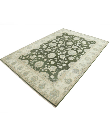 Ziegler 6' 0" X 8' 8" Hand Knotted Wool Rug 6' 0" X 8' 8" (183 X 264) / Green / Wool