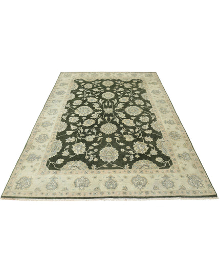 Ziegler 6' 0" X 8' 8" Hand Knotted Wool Rug 6' 0" X 8' 8" (183 X 264) / Green / Wool