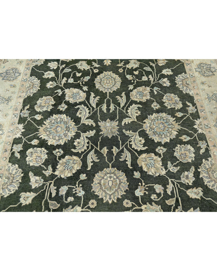 Ziegler 6' 0" X 8' 8" Hand Knotted Wool Rug 6' 0" X 8' 8" (183 X 264) / Green / Wool