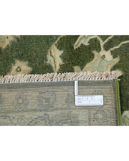 Ziegler 6' 0" X 8' 8" Hand Knotted Wool Rug 6' 0" X 8' 8" (183 X 264) / Green / Wool
