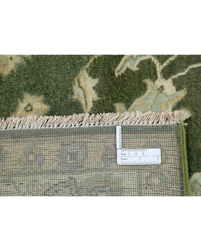 Ziegler 6' 0" X 8' 8" Hand Knotted Wool Rug 6' 0" X 8' 8" (183 X 264) / Green / Wool