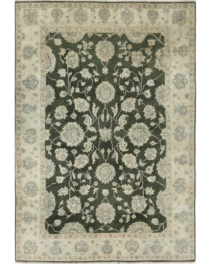 Ziegler 6' 0" X 8' 8" Hand Knotted Wool Rug 6' 0" X 8' 8" (183 X 264) / Green / Wool