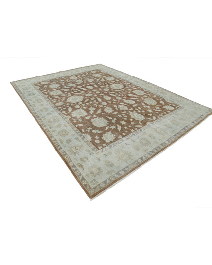 Ziegler 8' 10" X 11' 9" Hand Knotted Wool Rug 8' 10" X 11' 9" (269 X 358) / Brown / Wool