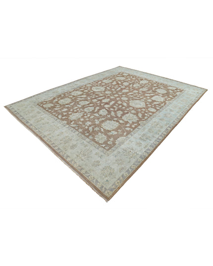 Ziegler 8' 10" X 11' 9" Hand Knotted Wool Rug 8' 10" X 11' 9" (269 X 358) / Brown / Wool