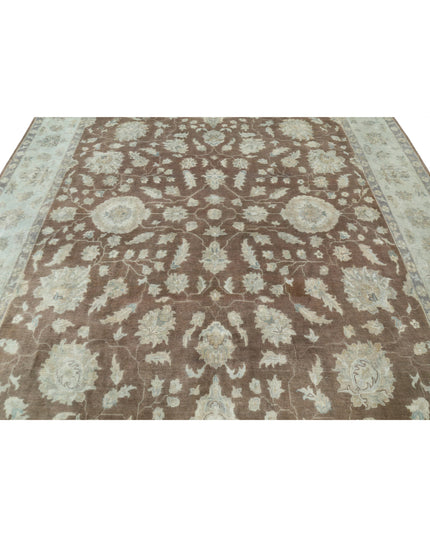 Ziegler 8' 10" X 11' 9" Hand Knotted Wool Rug 8' 10" X 11' 9" (269 X 358) / Brown / Wool