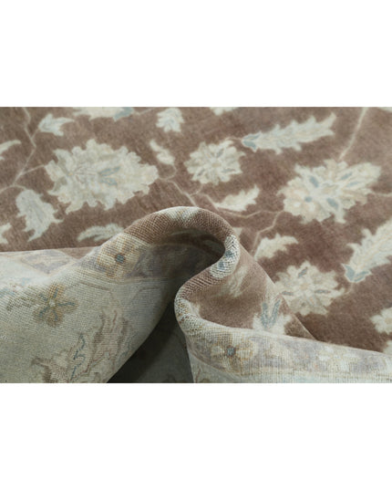 Ziegler 8' 10" X 11' 9" Hand Knotted Wool Rug 8' 10" X 11' 9" (269 X 358) / Brown / Wool