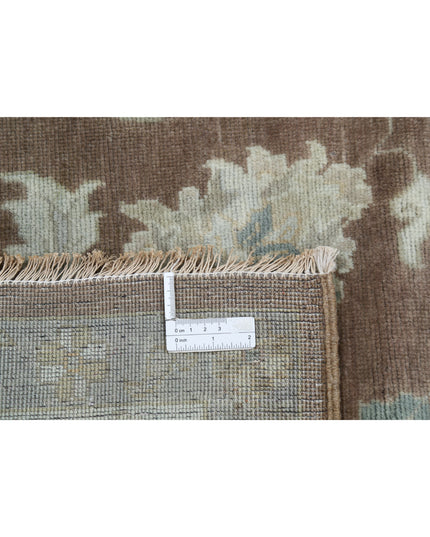 Ziegler 8' 10" X 11' 9" Hand Knotted Wool Rug 8' 10" X 11' 9" (269 X 358) / Brown / Wool